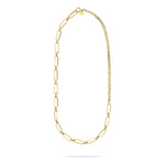 Liebeskind Berlin Halskette aus großer Gliederkette und Panzerkette in der Farbe gold Zusatzbild