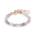 Tamaris Beads Armband aus lila Quarzbeads und kleinen goldenen Metallbeads Produktbild