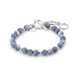 Tamaris Beads Armband aus blauen Sponge Coral Beads und kleinen silbernen Metallbeads Produktbild