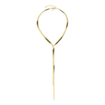 Liebeskind Berlin Halskette; Y-Schlangenkette in der Farbe gold Produktbild