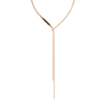 Liebeskind Berlin Halskette; Y-Schlangenkette in der Farbe roségold Produktbild