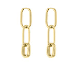 Liebeskind Berlin Ohrhänger mit großen variablen Kettenglieder-Anhängern in der Farbe gold Zusatzbild