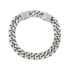 Fynch-Hatton Armband aus breiter Panzerkette in der Farbe silber; Produktbild 