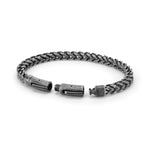 Fynch-Hatton Armband mit Fuchsschwanzkette in der Farbe grau; Zusatzbild