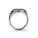 Fynch-Hatton Ring im Kompassdesign in der Farbe grau; Größe 62, Zusatzbild