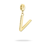 Liebeskind Berlin Charm in V-Form in der Farbe gold Produktbild