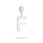 Liebeskind Berlin Charm in F-Form in der Farbe silber Produktbild