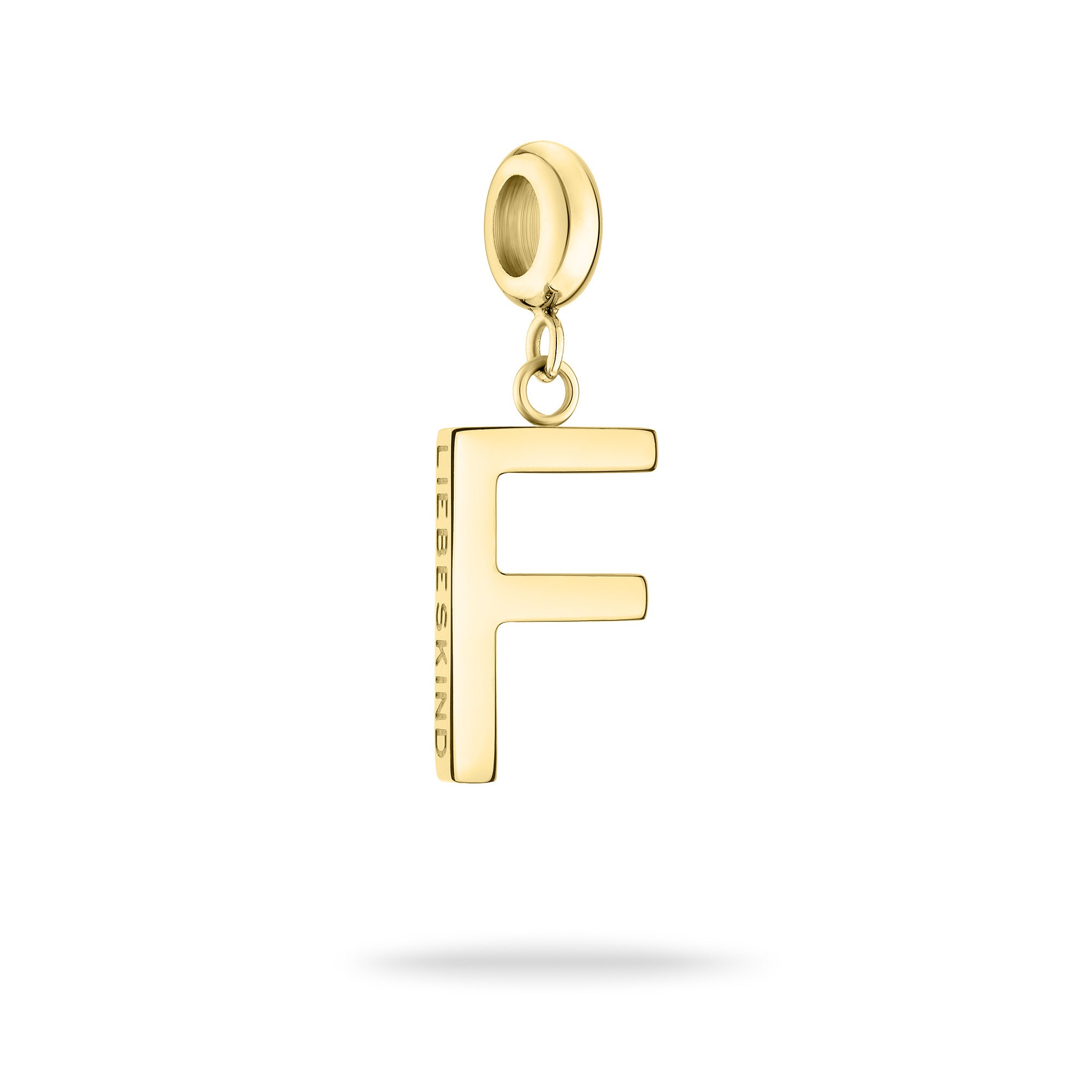 Liebeskind Berlin Charm in F-Form in der Farbe gold Produktbild