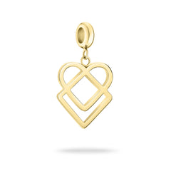 Liebeskind Berlin Charm in verspielter Herzform in der Farbe gold Produktbild