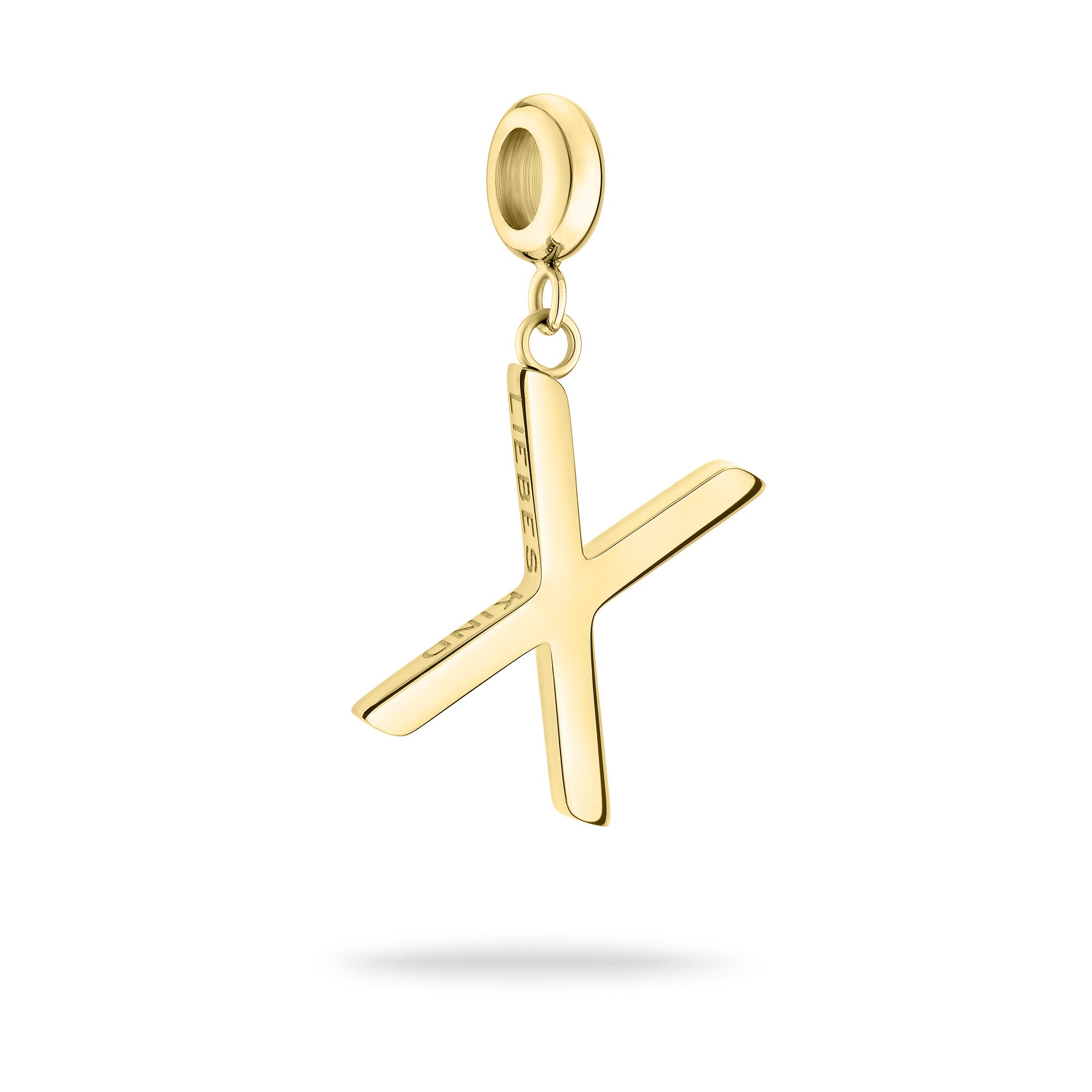 Liebeskind Berlin Charm in X-Form in der Farbe gold Produktbild