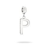Liebeskind Berlin Charm in P-Form in der Farbe silber Produktbild