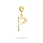 Liebeskind Berlin Charm in P-Form in der Farbe gold Produktbild