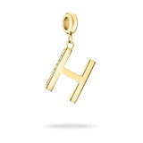 Liebeskind Berlin Charm in H-Form in der Farbe gold Produktbild