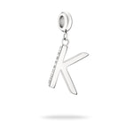Liebeskind Berlin Charm in K-Form in der Farbe silber Produktbild