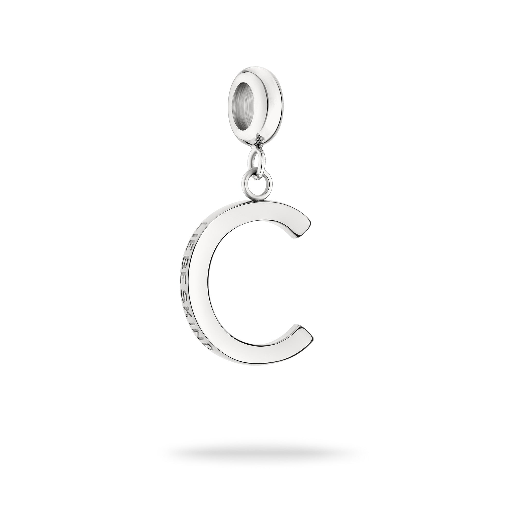 Liebeskind Berlin Charm in C-Form in der Farbe silber Produktbild