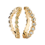 PDPaola Ring bestehend aus einem doppelreihigen, goldenen Ring mit Steinen aus Perlmutt, blauen Kristallen und weißem Zirkonia; Größe 52 Produktbild