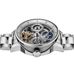 Ingersoll Armbanduhr mit skelettiertem silbernem Zifferblatt, silbernem Gehäuse und silbernem Edelstahlband Zusatzbild