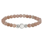 Liebeskind Berlin Armband Beads; Pink Opal in der Farbe silber Steingröße 6mm Produktbild