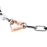 Liebeskind Berlin Armband - In Liebe; grobe Gliederkette mit Herzanhänger, bicolor Produktbild