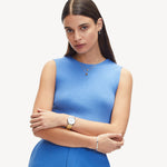 Liebeskind Berlin Halskette mit Herzanhänger in der Farbe gold Tragebild