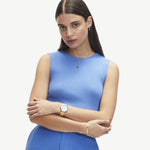 Liebeskind Berlin Halskette mit Herzanhänger in der Farbe gold Tragebild