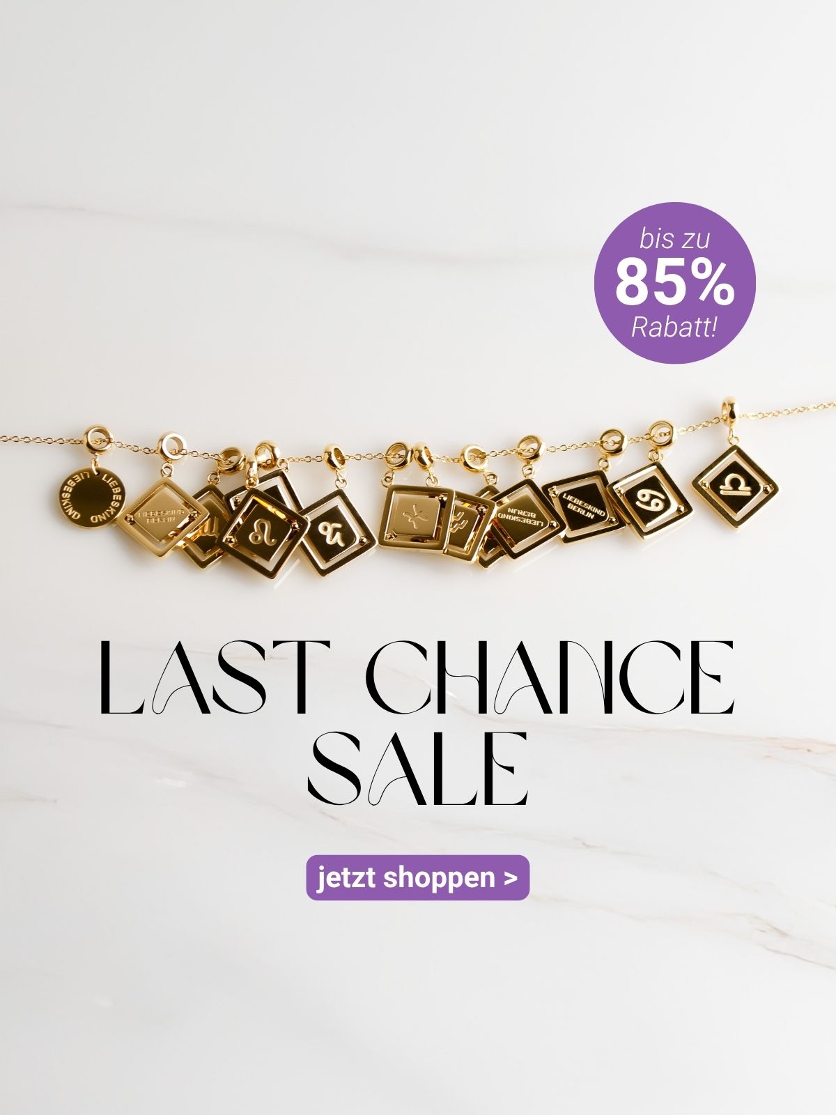 Last Chance Sale – bis zu 85 % Rabatt auf reduzierten Schmuck und Uhren im Cool Time Online Shop
