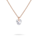 Tamaris Halskette - Be My Valentine; in der Farbe roségold mit feiner Kette und herzförmig geschliffenen Zirkonia Produktbild