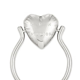 Der Ring COPENHAGEN STUDIOS - Balloon Hearts von Copenhagen Studios zeigt ein aufgeblasenes Herz in der Mitte, in das GPH STUDIOS eingraviert ist, inspiriert vom verspielten Geist Kopenhagens.