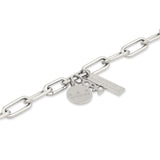 COPENHAGEN STUDIOS Halskette - Bold Set by Copenhagen Studios: Silberkette mit rechteckigen und runden gravierten Anhängern, einem charakteristischen Anhänger und einem Design, das von der kultigen Bold Link Necklace inspiriert ist.