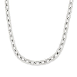 Die COPENHAGEN STUDIOS Halskette - Basic Chains von Copenhagen Studios besteht aus klobigen, ovalen Gliedern und ist ein echtes Statement, das elegant auf weißem Grund präsentiert wird.