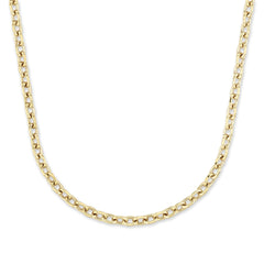 Die COPENHAGEN STUDIOS Halskette - Basic Chains von Copenhagen Studios zeichnet sich durch klobige, runde, ineinander greifende Glieder aus, die vor einem weißen Hintergrund einen auffälligen Akzent setzen.