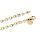 Copenhagen Studios Armband - Basic Chains: ein goldenes Kettenarmband mit runden Gliedern, Verschluss und rundem Anhänger - ideal zum Kombinieren mit Ihrem Lieblings-Statement-Schmuck oder dem passenden Chunky Bracelet von Copenhagen Studios.