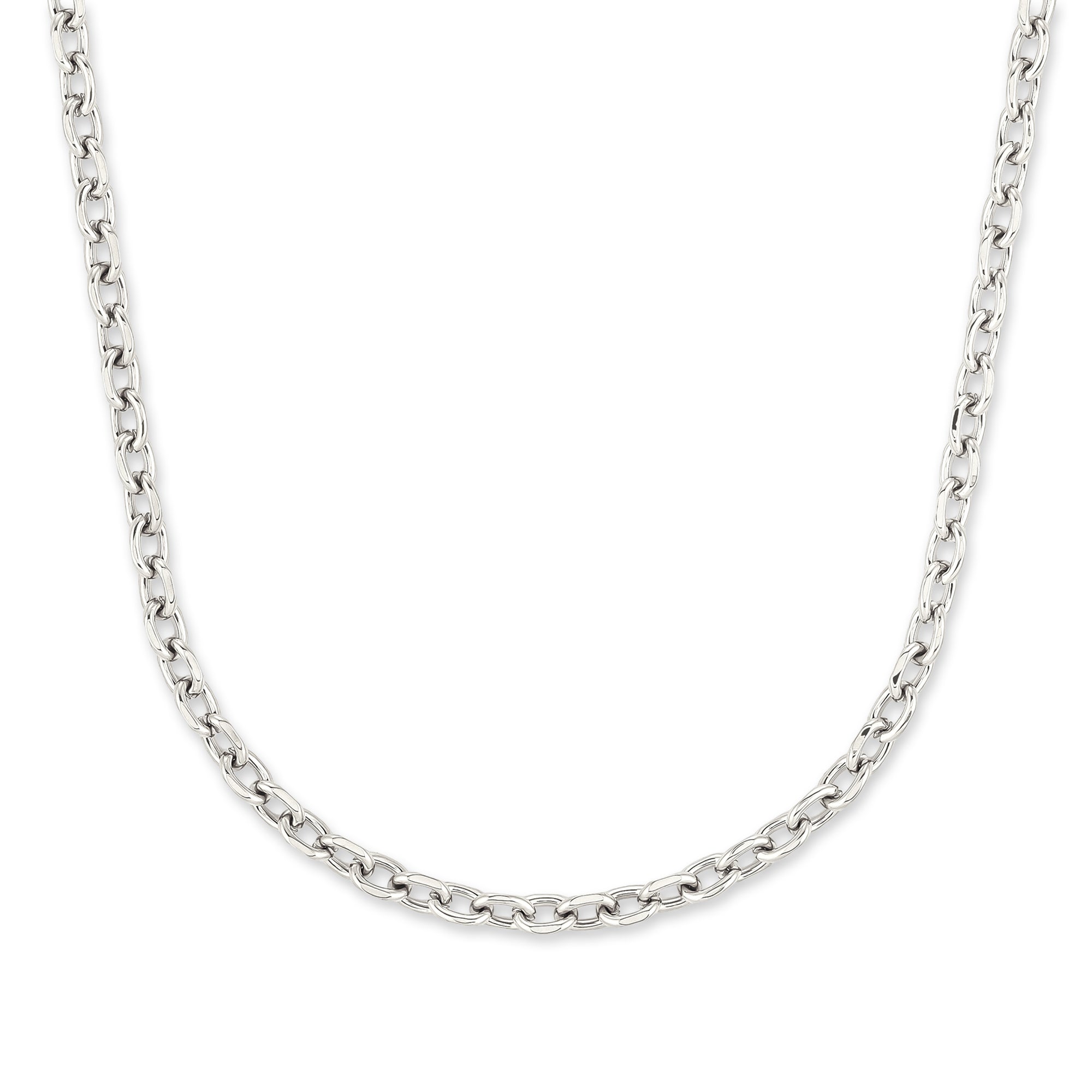 Die COPENHAGEN STUDIOS Halskette - Basic Chains von Copenhagen Studios zeichnet sich durch kleine, runde, silberne Glieder aus - eine dezente, aber elegante Halskette, die sich perfekt zum Lagenlook oder zum Tragen mit kühnen Stücken eignet.
