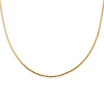 COPENHAGEN STUDIOS Fine Edgy Halskette in Gold mit filigranem, minimalistischem Kettendesign