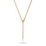 COPENHAGEN STUDIOS Fine Edgy Halskette in Gold mit Karabinerverschluss und verlängerbarem Kettenelement