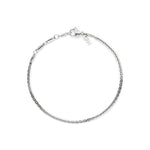 COPENHAGEN STUDIOS Edgy Fine Bracelet in Silber mit filigraner Gliederstruktur und Logo-Tag