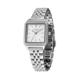 Die COPENHAGEN STUDIOS Armbanduhr - Vintage Watch von Copenhagen Studios zeichnet sich durch ein quadratisches silbernes Gehäuse, ein minimalistisches weißes Zifferblatt und ein elegantes Metallgliederband aus - perfekt für einen dezenten Stil.