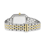 Rückansicht der COPENHAGEN STUDIOS Armbanduhr - Vintage Watch von Copenhagen Studios mit zweifarbigem, silber- und goldfarbenem Metallgliederband und Schließe - perfekt für zeitlose Eleganz.