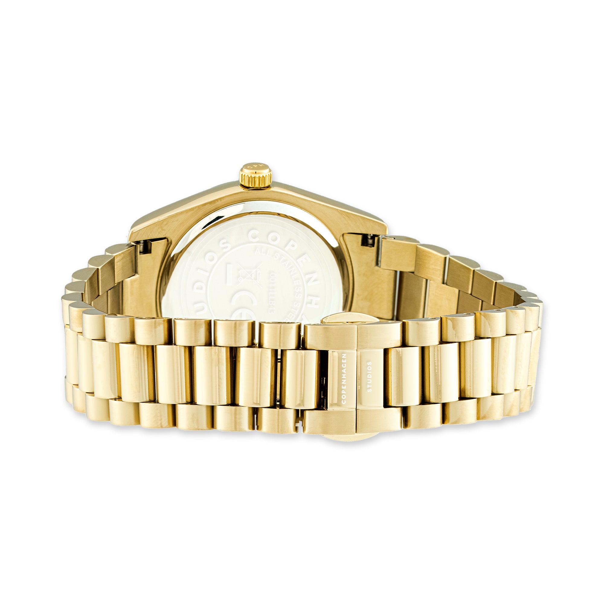 Die COPENHAGEN STUDIOS Armbanduhr von Copenhagen Studios zeigt sich mit rundem Gehäuse und Metallarmband, präsentiert die Schließe auf der Rückseite - ein elegantes Design, ideal als stilvolle Damen Uhr.
