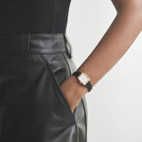 COPENHAGEN STUDIOS Armbanduhr - Mini Vintage Square Leather Watch