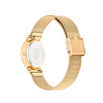 Die Cool Time Kids Armbanduhr - The Cool Golden Rainbow der Marke Cool Time wird von hinten gezeigt, wodurch Verschluss und Gehäuseboden sichtbar sind.