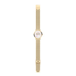 Die Cool Time Kids Armbanduhr - The Cool Golden Rainbow von Cool Time präsentiert sich mit goldenem Mesh-Armband, weißem Zifferblatt und bunten Details - ein stylischer Hingucker für Trendsetter.