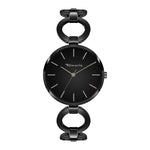 Tamaris Armbanduhr mit schwarzem Zifferblatt, schwarzen Indizes, schwarzem Gehäuse und schwarzem Gliederband; Produktbild