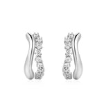 Ania Haie Ohrringe - Silver Sparkle Double Huggies