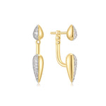 ANIA HAIE Puffy Spike Creolen aus zweifarbigem Sterling Silber – elegante Ohrringe in Bicolor-Optik mit charakteristischem Spike-Design und Steckverschluss.