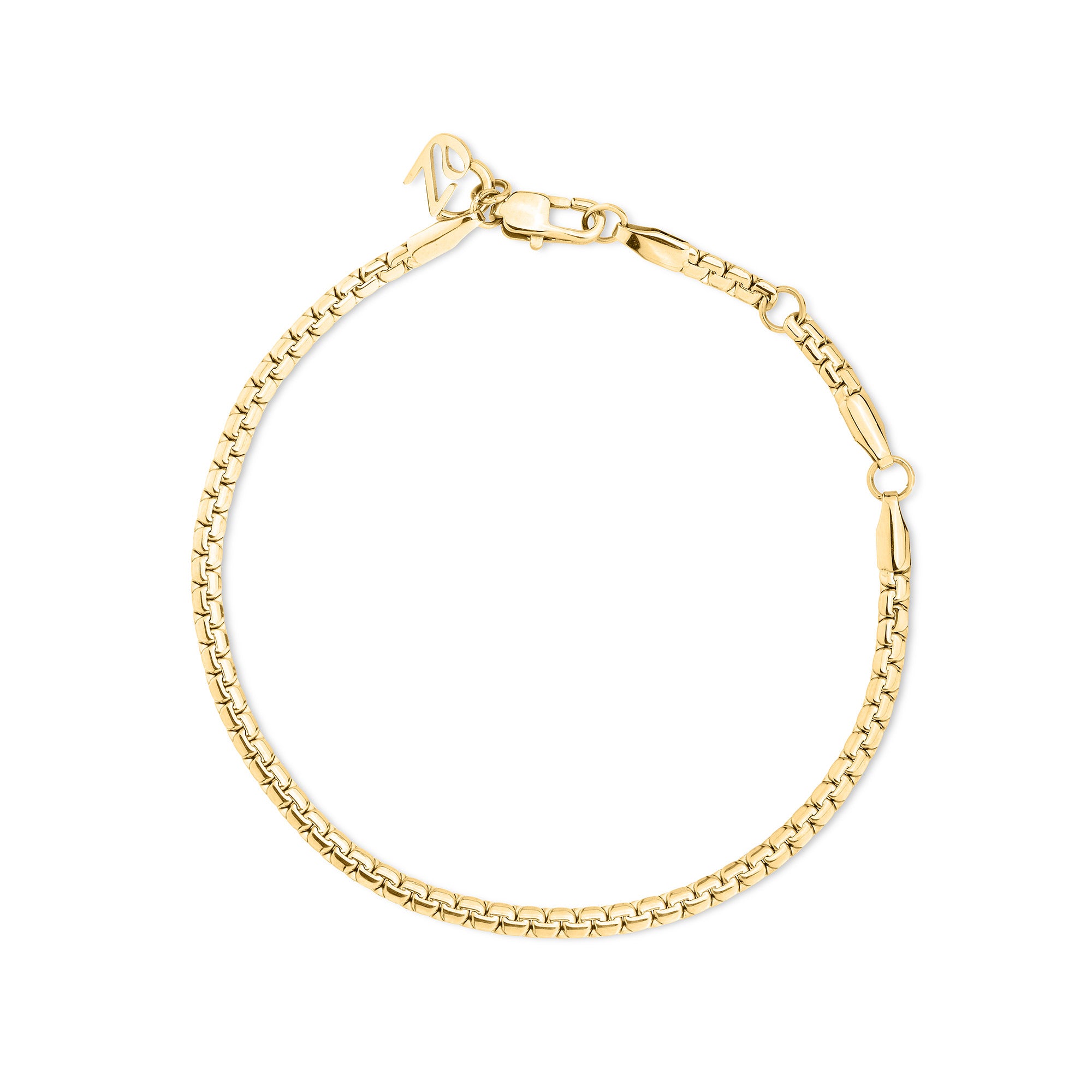 Echtzeit Armband bestehend aus einer goldenen Sleek-Kette; Zusatzbild