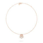 Die Echtzeit Halskette - Like Diamonds von Echtzeit besticht durch zartes Roségold und drei funkelnde Tropfenanhänger für einen zeitlosen, eleganten Look.