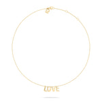 Die Echtzeit Halskette - Love Letters von Echtzeit ist eine elegante Damenkette mit zartem Design und LOVE-Anhänger - ideal für besondere Momente.