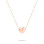 Die Echtzeit Halskette - Puffy Heart von Echtzeit ist eine minimalistische Kette mit kleinem, roségoldenem Herzanhänger - ein zeitloses und filigranes Accessoire für jeden Anlass.