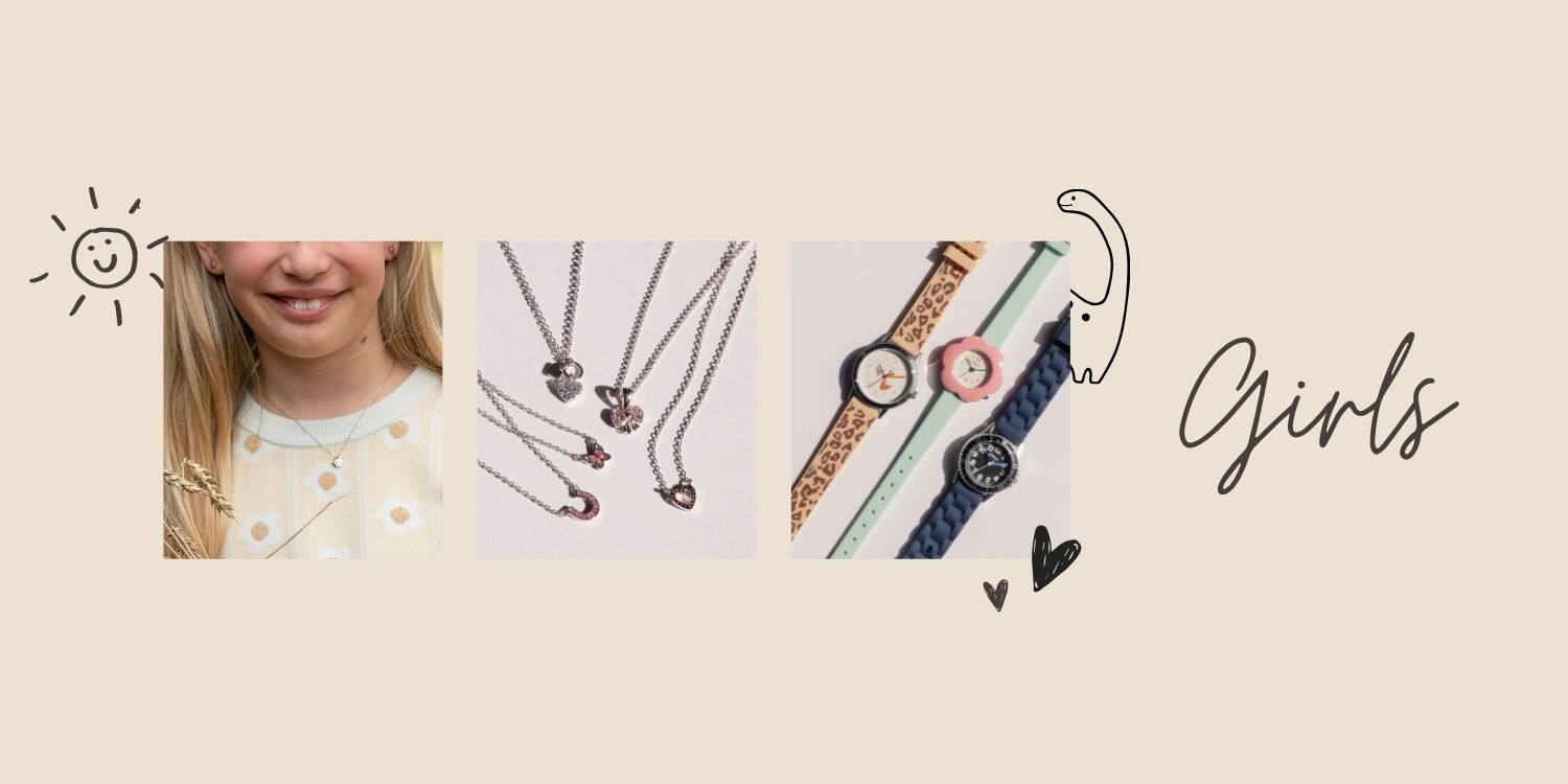 Kinderuhren und Schmuck von Cool Time Kids und s.Oliver für Mädchen.